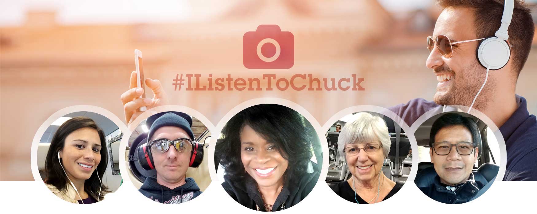 Upload a photo showing how you listen to Chuck Swindoll