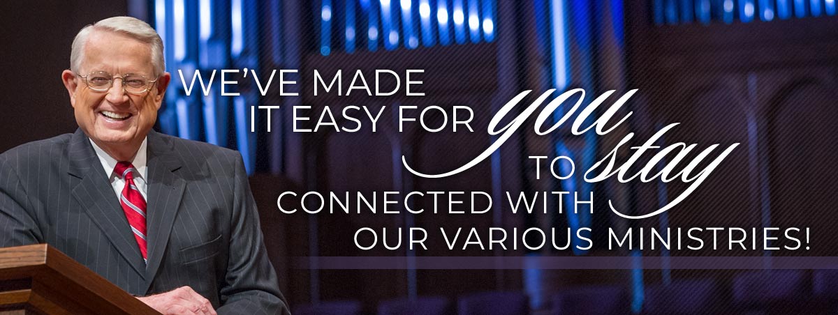 We've made it easy for you to stay connected with our various ministries!